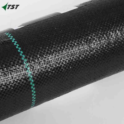 1.5*100m Uv Protection Black Pp Ground Cloth Weed Barrier For Gardening And Landscaping
