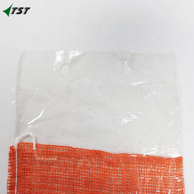 10lb Small Size Orange Color Pp Plastic Leno Mesh Bag With Custom Logo