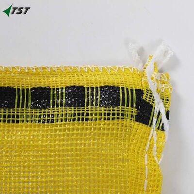 Customized Yellow Pp Onion Leno Bags For Potato Fruit Vegetable Agriculture