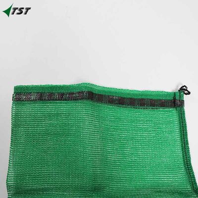21x25 Inch  UV Treated Green Pp Leno Mesh Bag For Firewood Mesh Onion Sacks Custom Logo