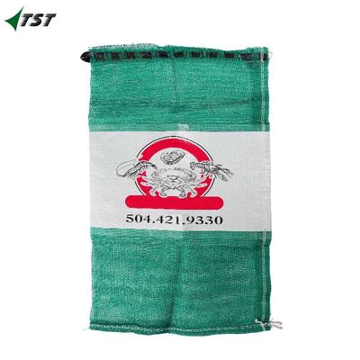Custom Logo And Sizes Pp Leno Mesh Bag For Seafood Packing