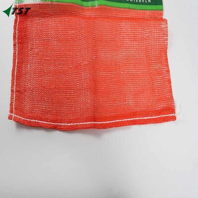 Onion Potato Automatic Packing Wicketed Pp Leno Mesh Bags 55*87cm 25KG