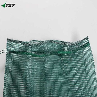 Sweet Corn Green Color Poly Tubular Mesh Bag Customized Size And Label