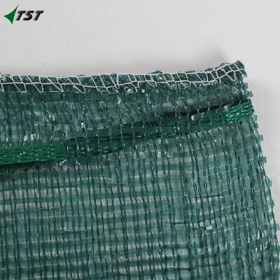 Sweet Corn Green Color Poly Tubular Mesh Bag Customized Size And Label