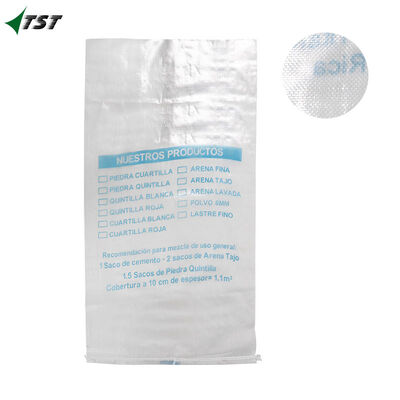 Custom Logo 10kg -50kg Transparent PP Woven Bags For Rice Flour & Grain Packaging