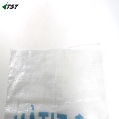 Custom Logo 10kg -50kg Transparent PP Woven Bags For Rice Flour & Grain Packaging
