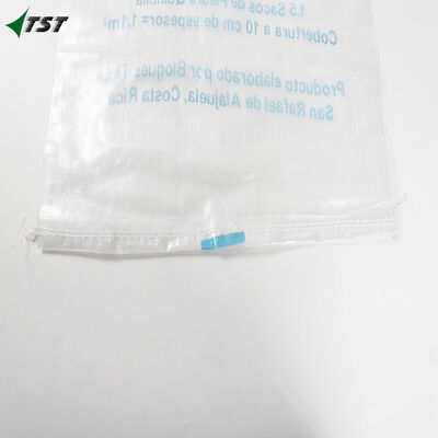 Custom Logo 10kg -50kg Transparent PP Woven Bags For Rice Flour & Grain Packaging