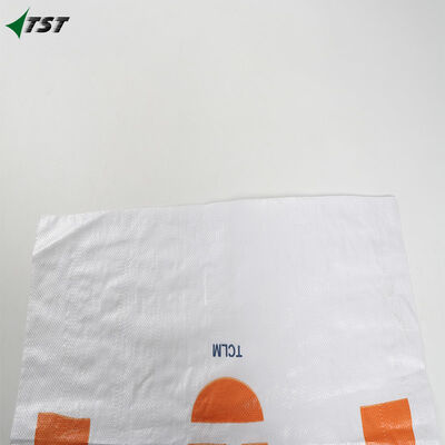 White Heat Treated White PP Woven Bags Gravure Printing Custom Logo Moisture Proof