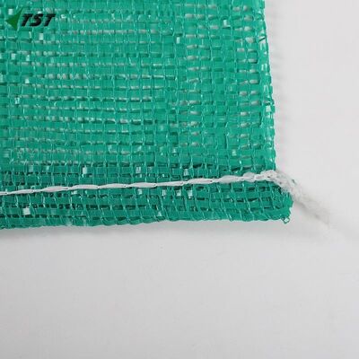 Plastic Tubular Leno Green Mesh Bag For Lemon Chili Cucumber