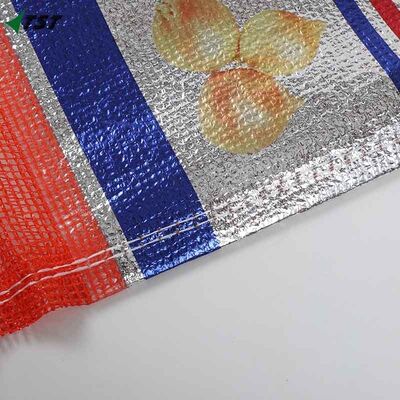 20kg 25kg Red Color Custom Logo PP Potato And Onion Sacks Leno Mesh Bag