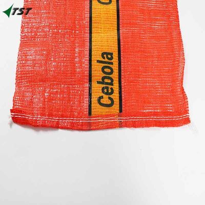 45X75 Tubular Pp Mesh Bag Sack For Onion Potato Leno Bag With Logo
