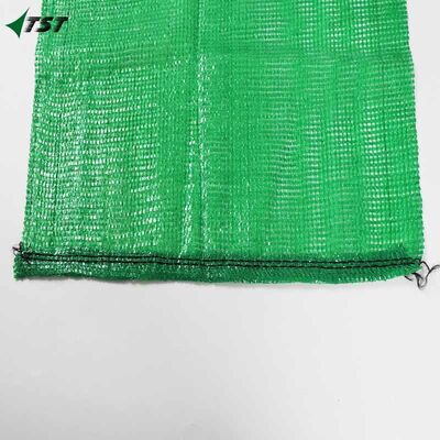 Green Polypropylene Circular Mesh Bag For Sweet Corn Chili Lemon