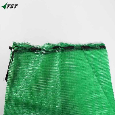 Green Polypropylene Circular Mesh Bag For Sweet Corn Chili Lemon