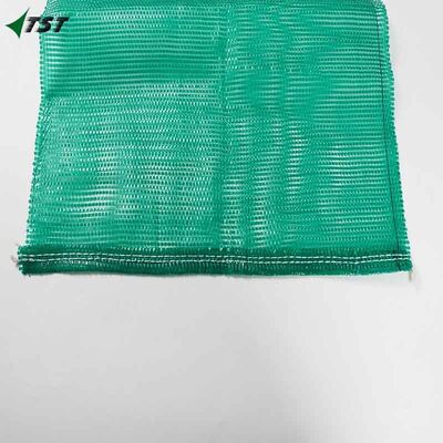 Green Tubular Mesh Bag Sack With Drawstring for Chile Orange Lemon