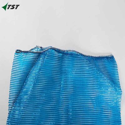 Blue 20KG Tubular Mesh Bag Sack For Package Potato Net Bag Customized Sizes