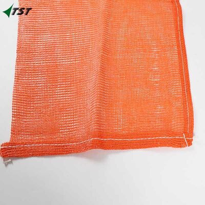 Custom Size Orange Color Pp Mesh Bag For Vegetable Fruit Seafood Packing