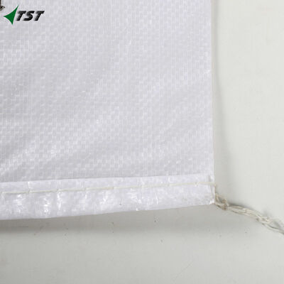Customized White Poly PP Woven Bag For Industry Construction Agriculture With Printing