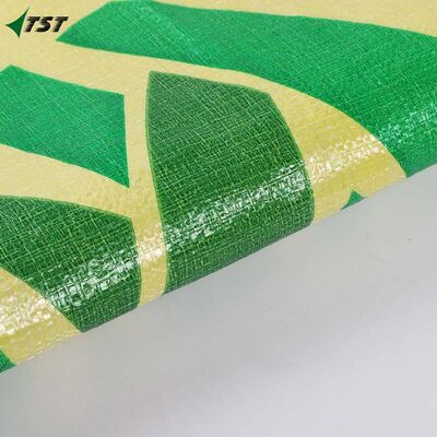 Yellow Color 25kg 50kg Transparent PP Woven Bag For Agriculture Product Grains