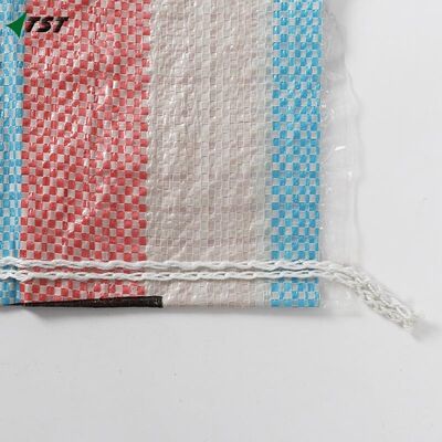 5kg 10kg PP Poly Woven Sacks For Shopping With Colorful Strips