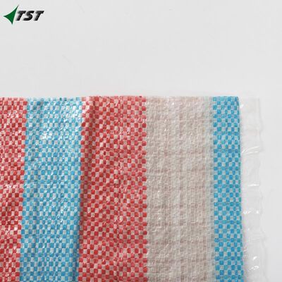 5kg 10kg PP Poly Woven Sacks For Shopping With Colorful Strips