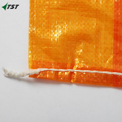 20kg 25kg Orange Transparent Color PP Woven Bag Sack For Vegetables Fruit