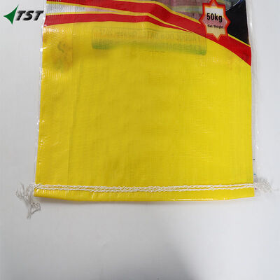 Pet Food BOPP Woven Bag Heat Cut Zig Zag Edge With Hemmed Top