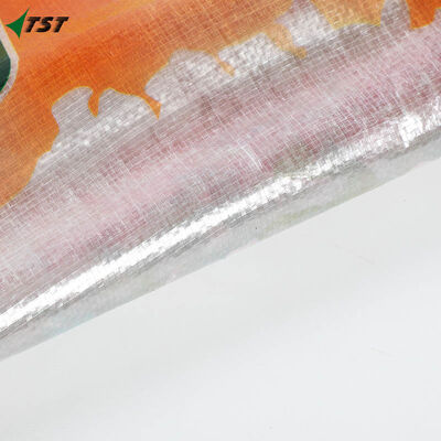 Pet Food BOPP Woven Bag Heat Cut Zig Zag Edge With Hemmed Top