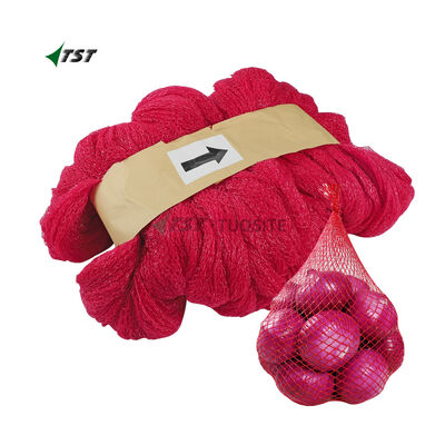 UV Stabilized Knitted Tubular Mesh Net Roll Breathable Vegetable Net Bag For Supermarket Retail