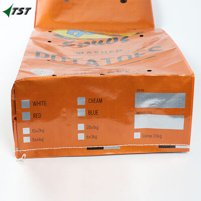20KG BOPP Laminated Woven Bag for Washed Potatoes Packaging