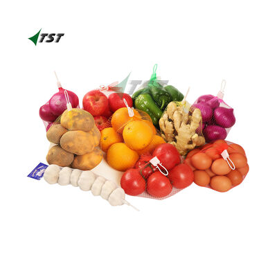 4.2g/M PE Tubular Netting Extruded Plastic Tube Net For Onion Potato Fruit Packing