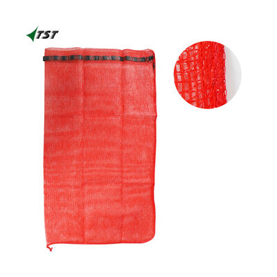 Red Onion Sack Mesh Net Bag With Drawstring