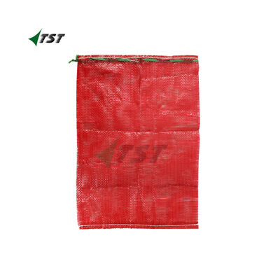 Red Color 15kg 25kg 50x80 PP Mesh Sack For Agriculture Packaging