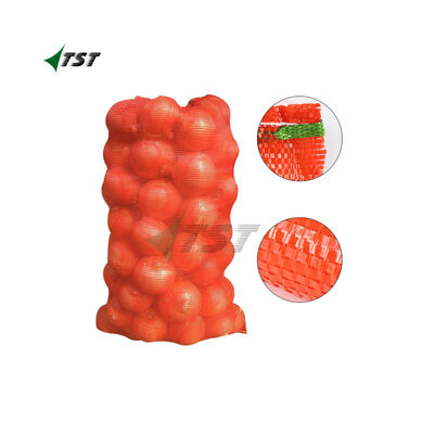 Red Color 15kg 25kg 50x80 PP Mesh Sack For Agriculture Packaging