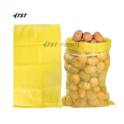 Yellow Color 25kg 30kg 55x100 PP Arpillas For Agriculture Packaging Potato