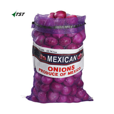 25kg 30kg PP Mesh Bag(Arpillas) For Mexico Market Onion Packaging