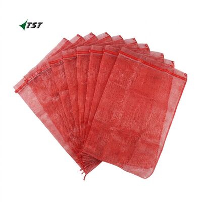 Red, White , Transparent Leno Sewn Mesh Sack For Onion Patotoes