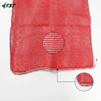 48*78cm 25kg Senegal Red Pp Potato Leno Bag / Onion Sacks Bulk